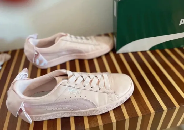 Puma chaussures basket en cuir, rose, femme pointure 37 - photo numéro 4