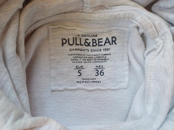 Sweat à capuche blanc Pull&Bear - photo numéro 6