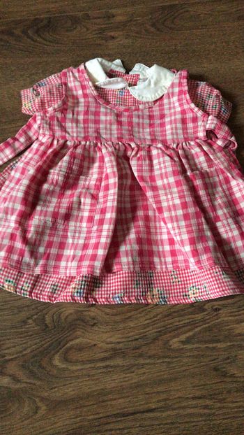 Ensemble robe + tablier 6 mois