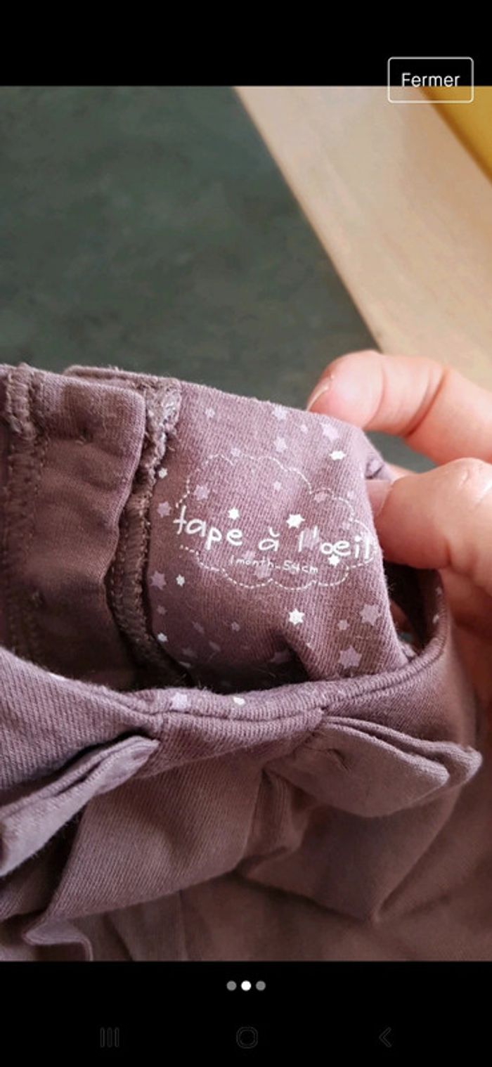 Ensemble 2 pièces robe 1 mois - photo numéro 3