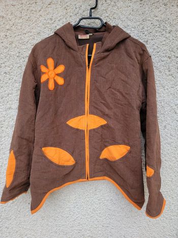 Veste grunge ethnique tie and dye vintage