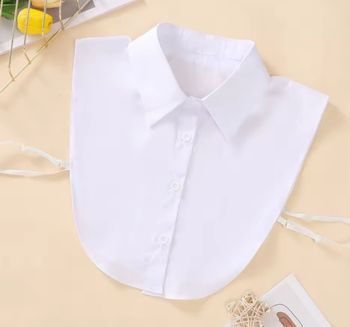 Col de chemise blanc 