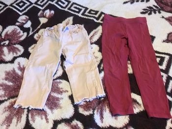 Pantalon court et legging rose 4ans