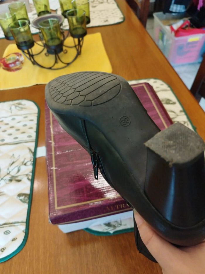 Bottines noires similicuir taille 39 Altramarea - photo numéro 14