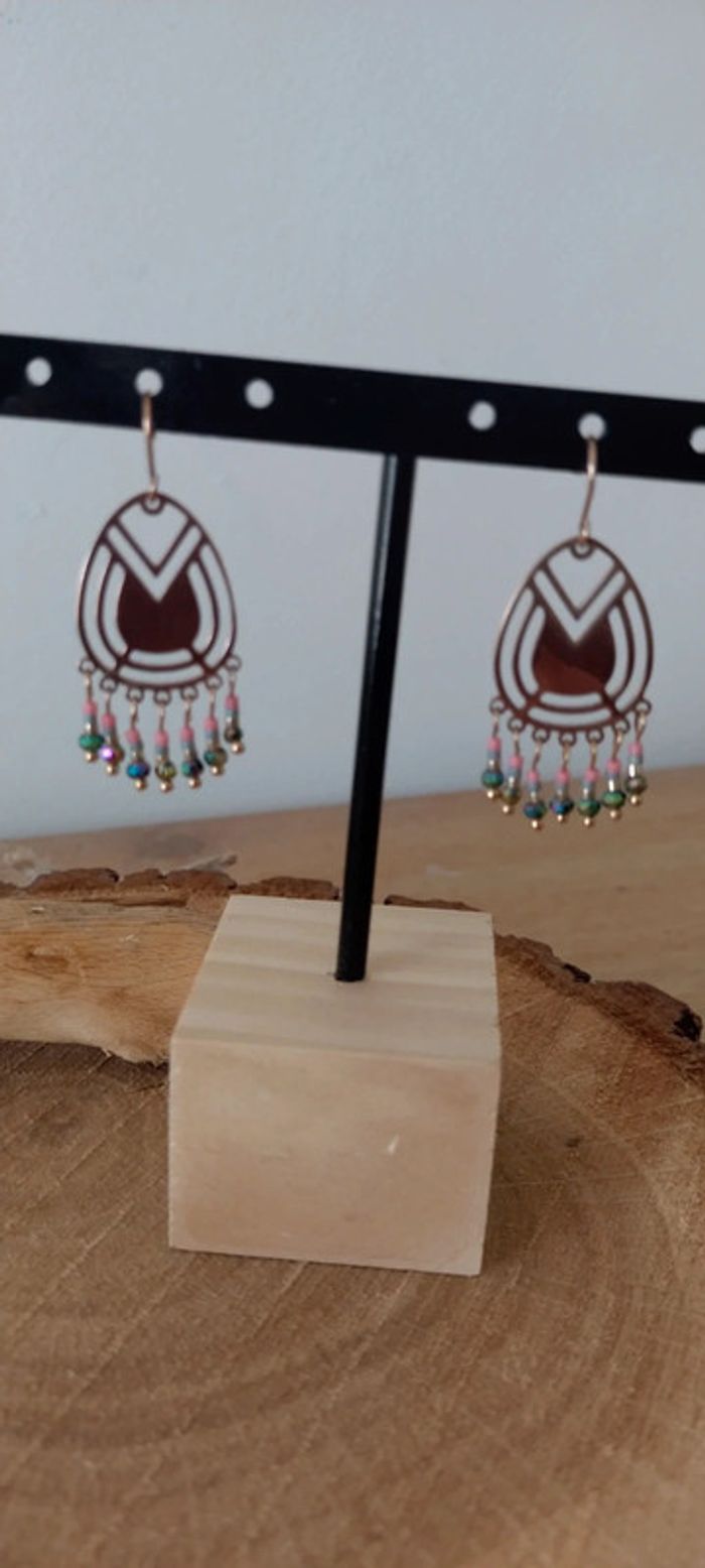 Boucles d'oreilles pampilles - photo numéro 3
