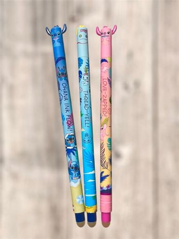 Lot de 3 stylos effaçables stitch Neuf - photo numéro 2