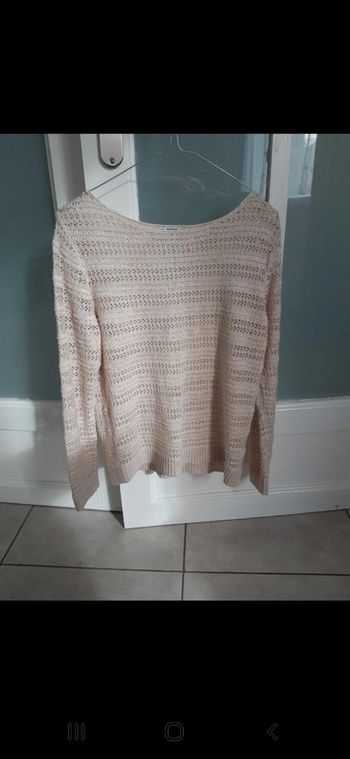 Pull ajouré beige 38