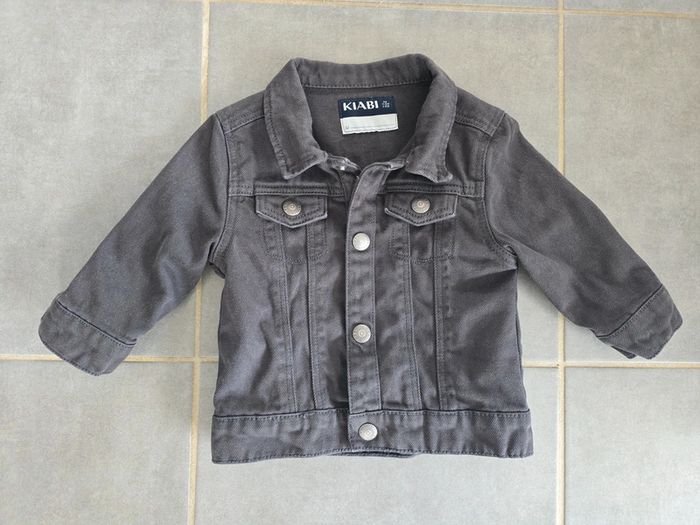 Veste en jean grise