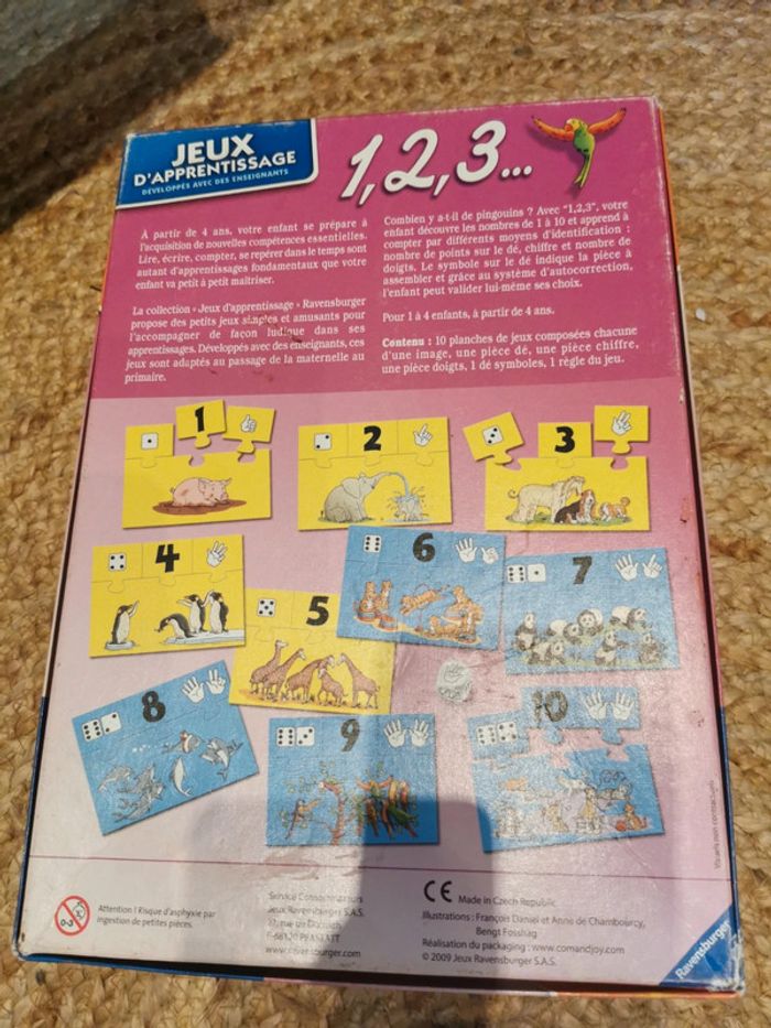 Jeu apprentissage chiffres 1 à 10 avec des doigts ravensburger - photo numéro 2