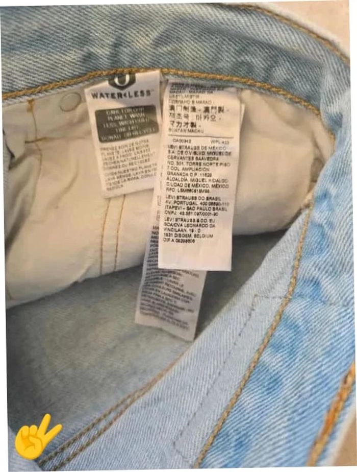 Short Levi's 501 W32 FR42 Bleu Femme Women SHO171b - photo numéro 5