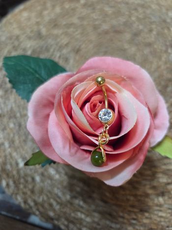 Piercing bombril jade olivine