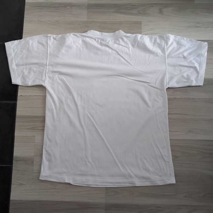 T-shirt homme blanc imprimé vintage taille L - photo numéro 6