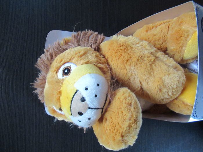 Peluche bouillotte lion neuve (fabriqué en France) - photo numéro 2