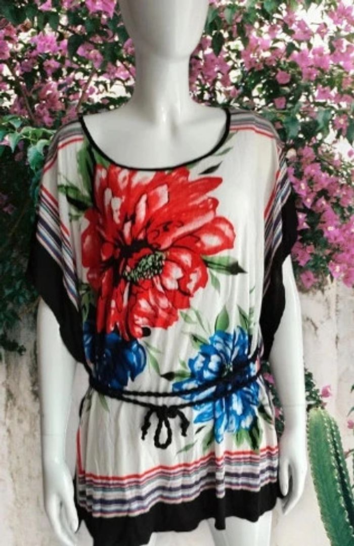 Tunique grosses fleurs