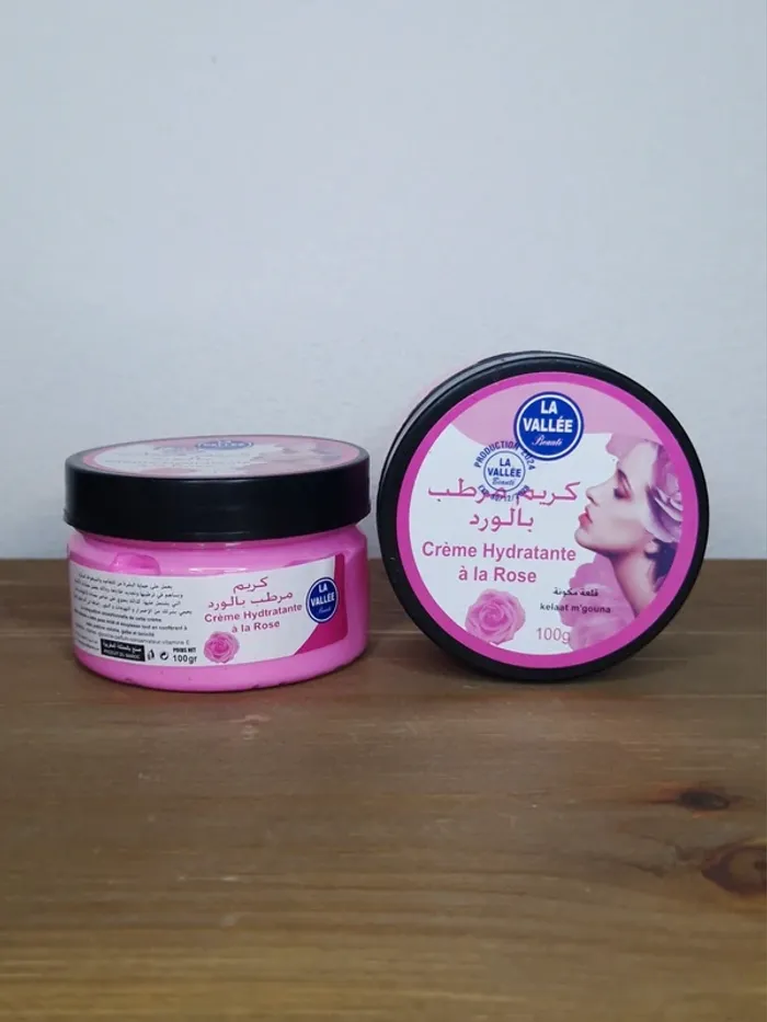 2 crèmes hydratantes à la rose 2x100g