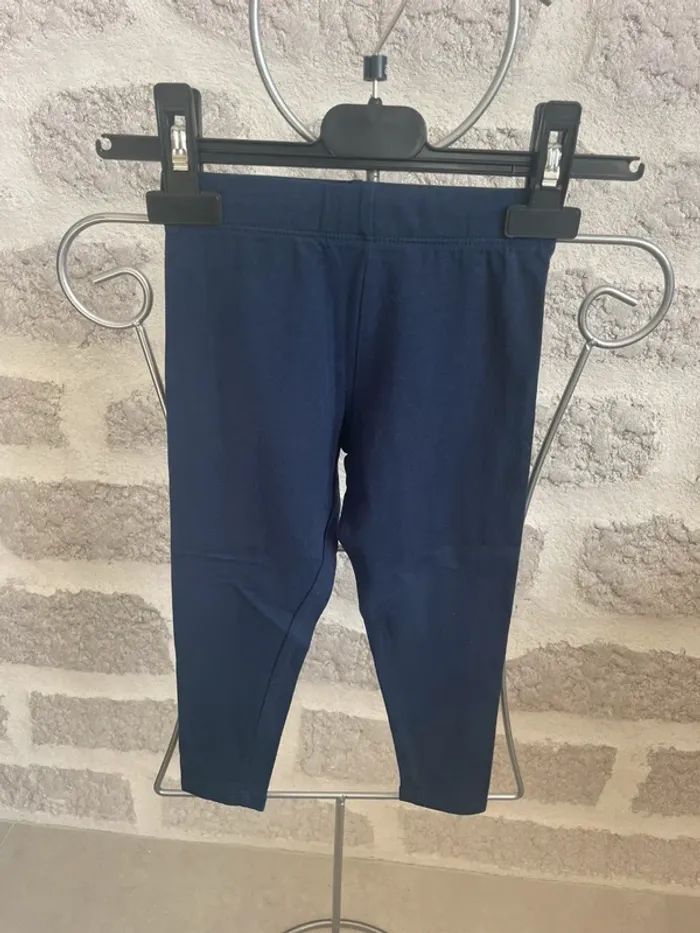 Pantalon leegings fille 3 ans Marine