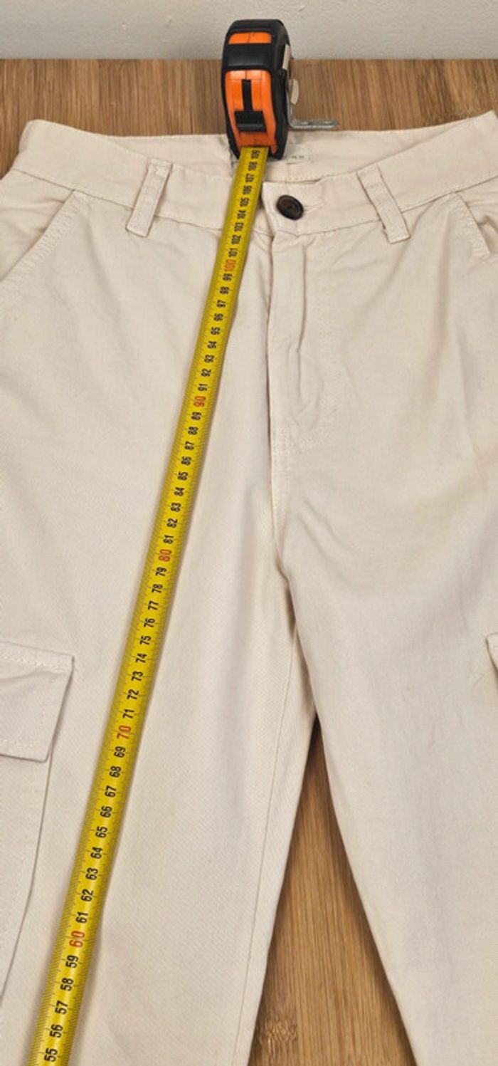 Pantalon stradivarius blanc T:34 - photo numéro 4