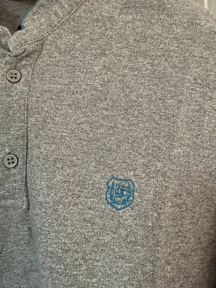 Magnifique polo manches longues The Kooples gris - taille M - photo numéro 2