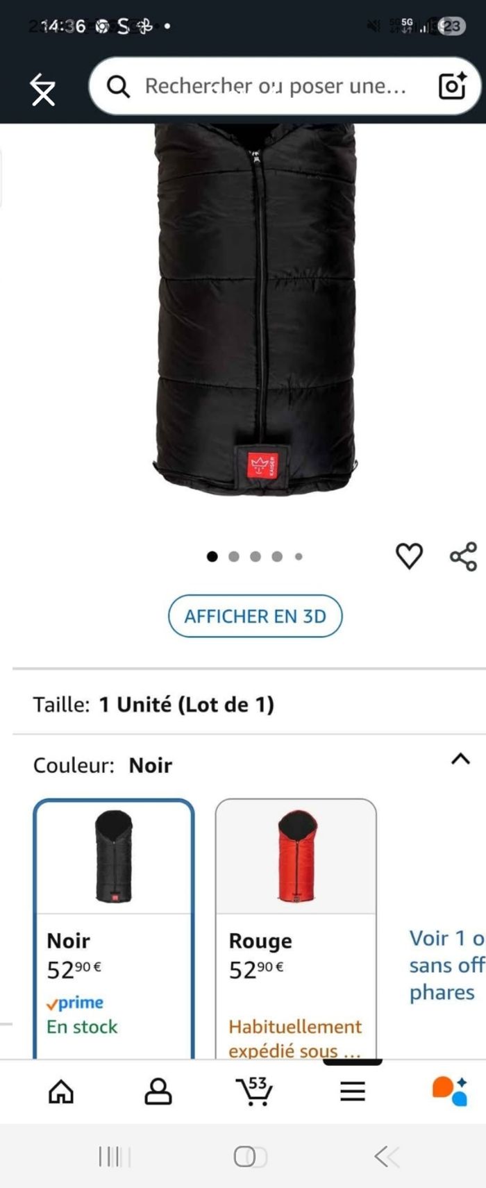 Chanceliere Kaiser thermo action noire - photo numéro 3