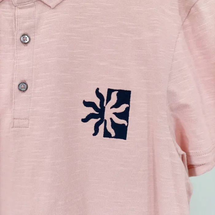 Polo Rose clair 100% coton - léger, Taille M - A398 - photo numéro 2