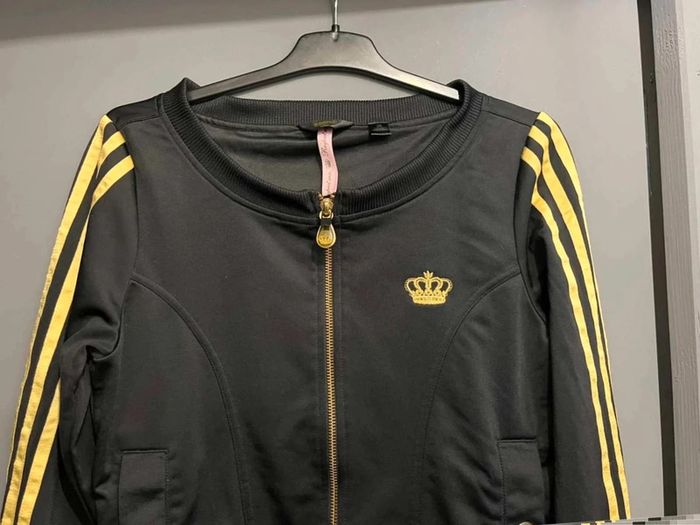 Veste sweat zippé femme  Adidas Respect  Me  M  38  noir  or neuf - photo numéro 2