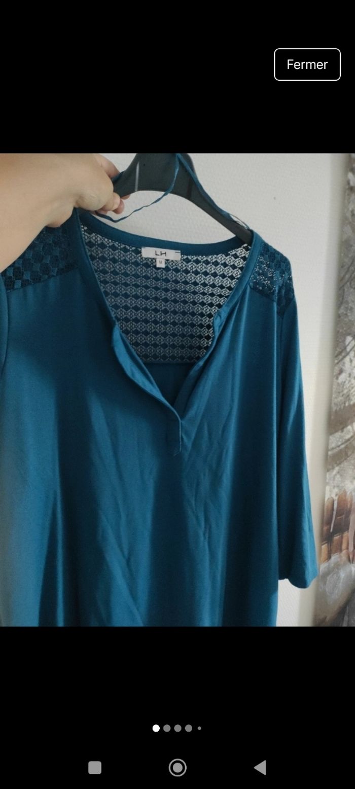 T-shirt ou haut neuf La Halle femme taille M - photo numéro 3