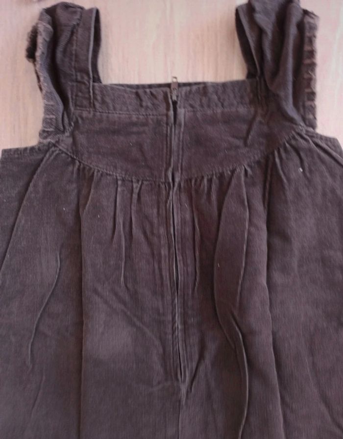 Robe velours marron sergent major 3 ans fermeture éclair invisible col roulé 4,5 ans kids graffiti - photo numéro 7