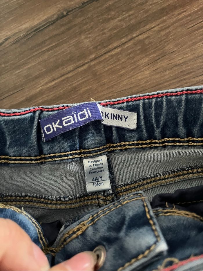 Lot 2 jeans fille Okaïdi - photo numéro 2