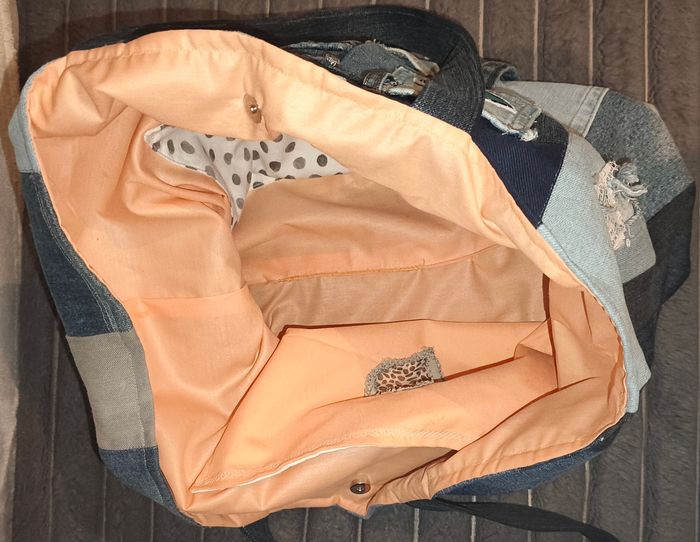 Sac de plage en jeans - photo numéro 5