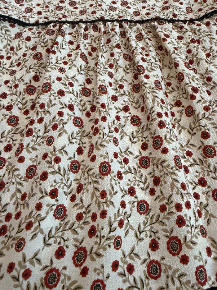 Robe bohème Camaïeu T36 – fleurie, ethnique, fluide, manches 3/4, mi-longu - photo numéro 5