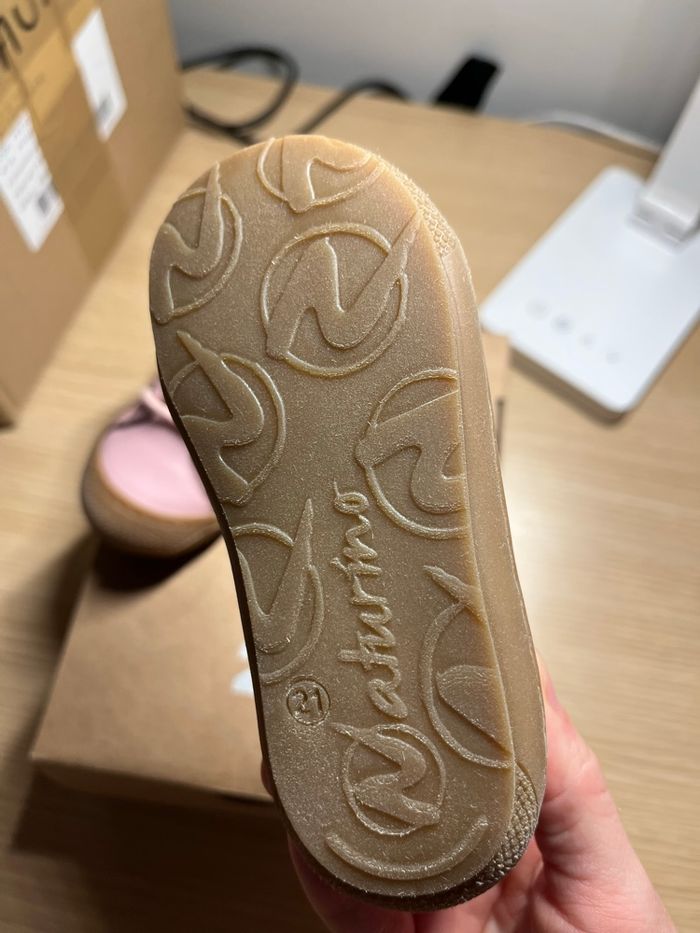 Chaussures premiers pas à lacets rose clair naturino - photo numéro 4