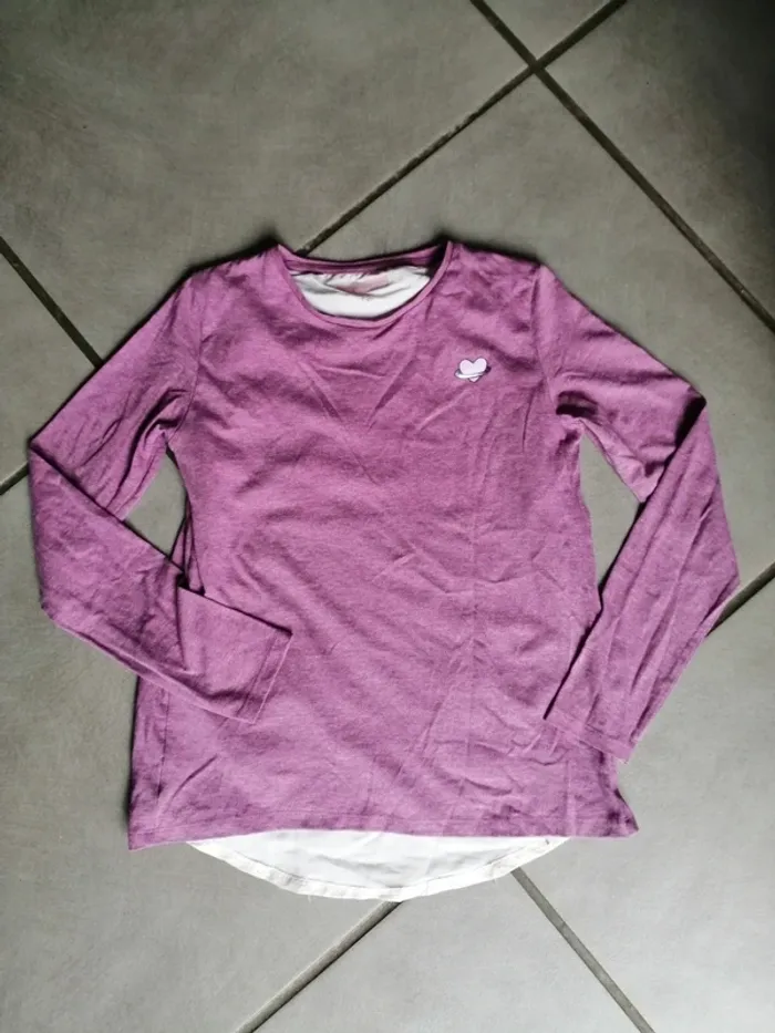 T-shirt manche longue 2en1