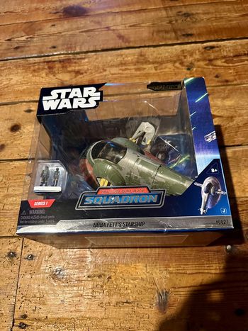 NEUF Star Wars vaisseau de Boba Feet Fett Micro Galaxy Squadron figurines starship séries 1