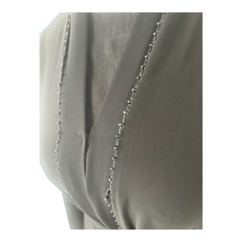 Abaya noire élégante + hijab assorti – robe longue pudique 