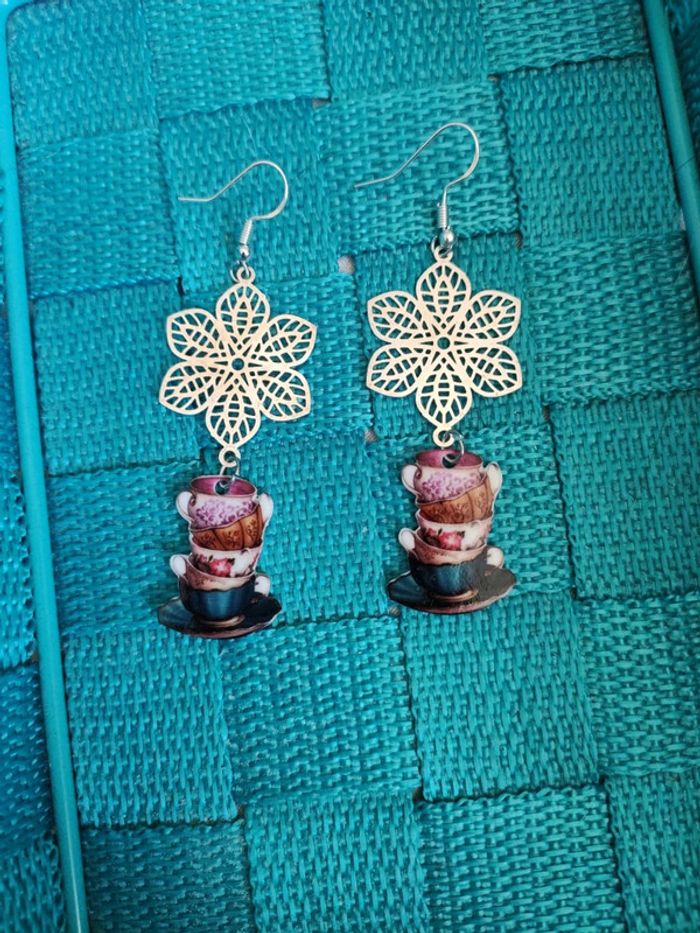 Boucles d'oreilles artisanales - photo numéro 2