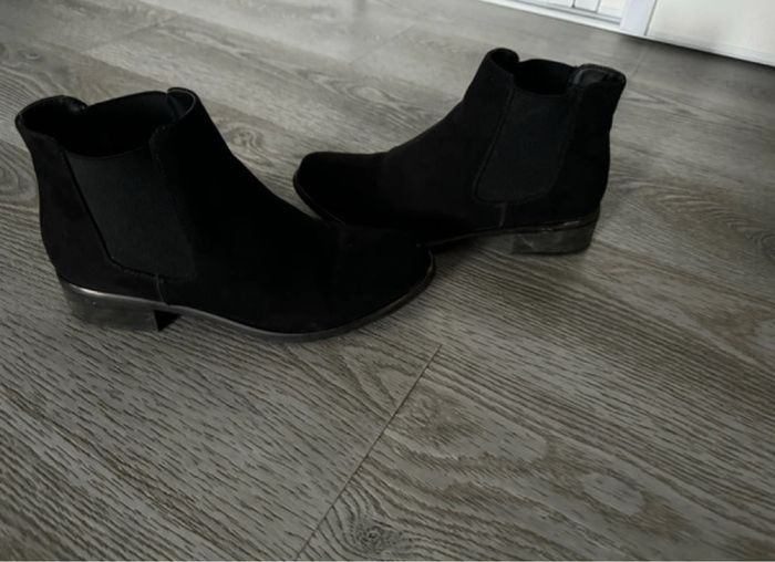 Bottines en daim noires