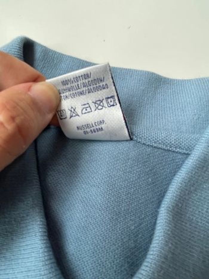 2 polos neuf bleu et blanc taille S/M jerzees - photo numéro 4