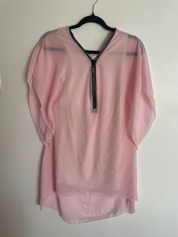 Lot de 5 hauts rose blanc et kaki - photo numéro 2