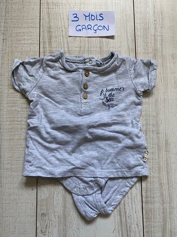 Body t-shirt à manches courtes