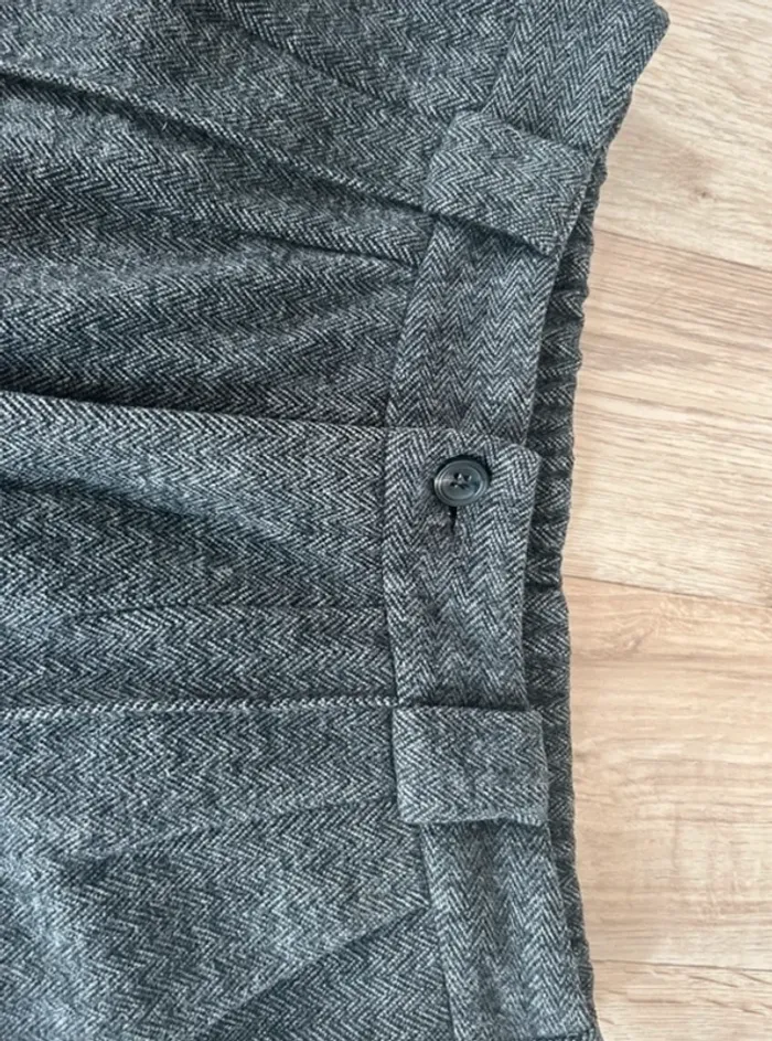 The korner pantalon d’hiver gris en laine, taille 40 - photo numéro 4
