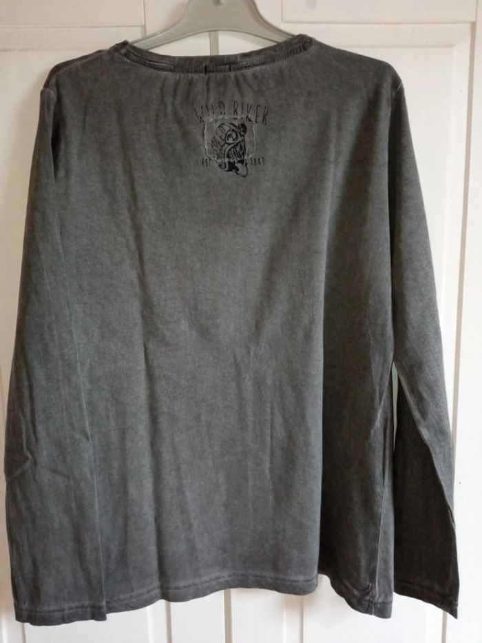 Tee shirt manches longues gris - photo numéro 3