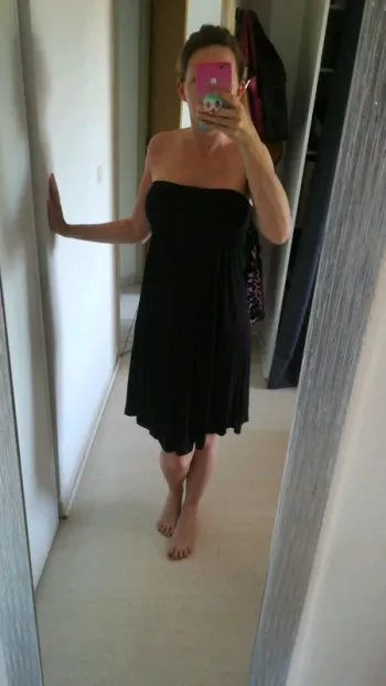 Robe bustier noire 38