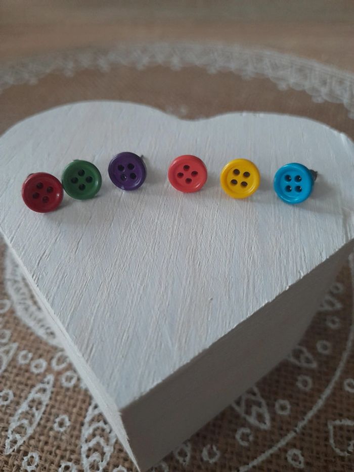 Boucles d'oreilles "boutons"