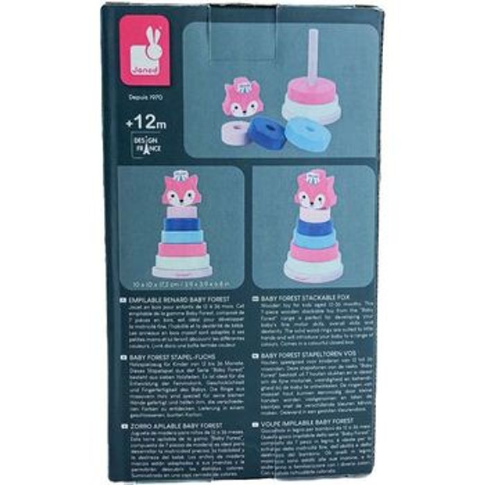 NEUF - Janod - Empilable Renard Baby Forest en bois - photo numéro 2