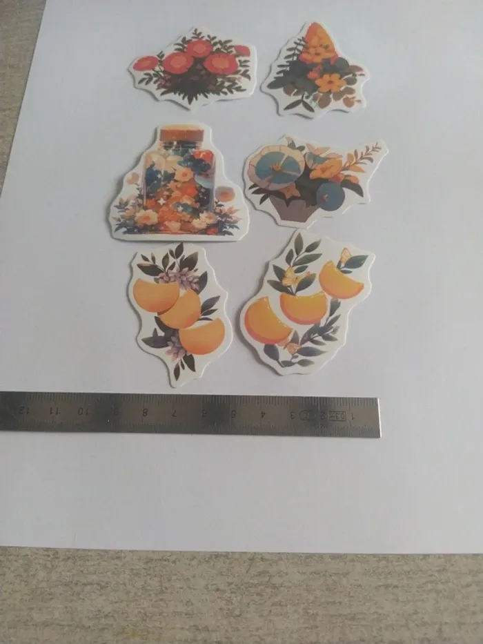 Lot de stickers fleurs - photo numéro 2
