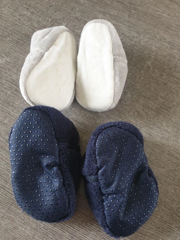Lot de 2 paires de chaussons bébé - photo numéro 4