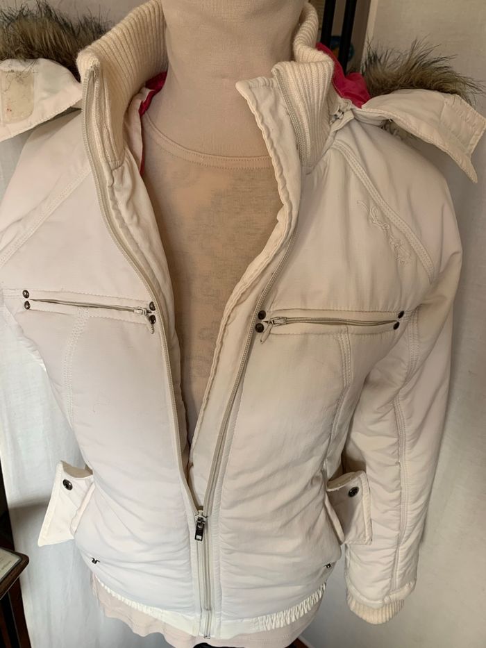 Manteau Schott blanc taille S - photo numéro 4