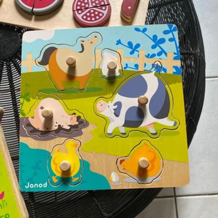 Lot puzzle bois Jarod et djeco - photo numéro 2