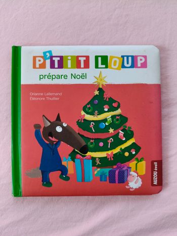 Livre petit loup prépare Noël Éditions Auzou