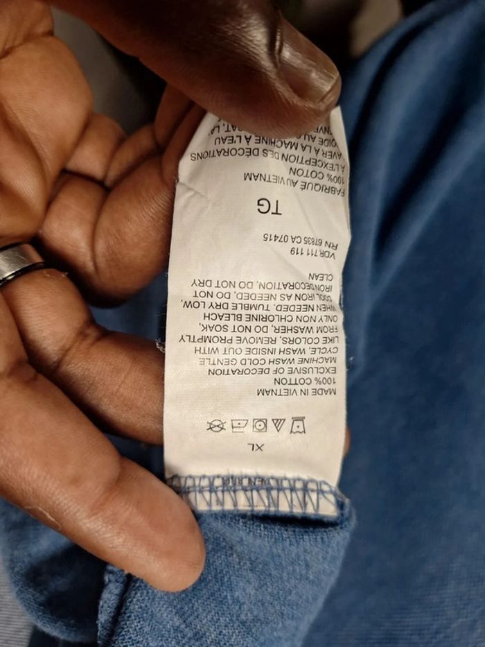 polo manche courte nautica bleu - taille XL homme - brodé (464) - photo numéro 8